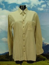 Size S costume shirt Alpenland costume shirt with flowers and tendrils TH514
