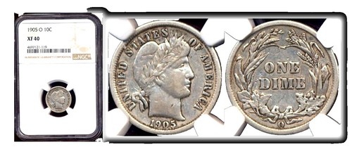 1905-O Silver Barber Dime GOOD FREE SHIPPING | eBay