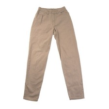 Faded Glory Brown Tapered Jeans Womens Tall 10 Made in USA 100% Cotton