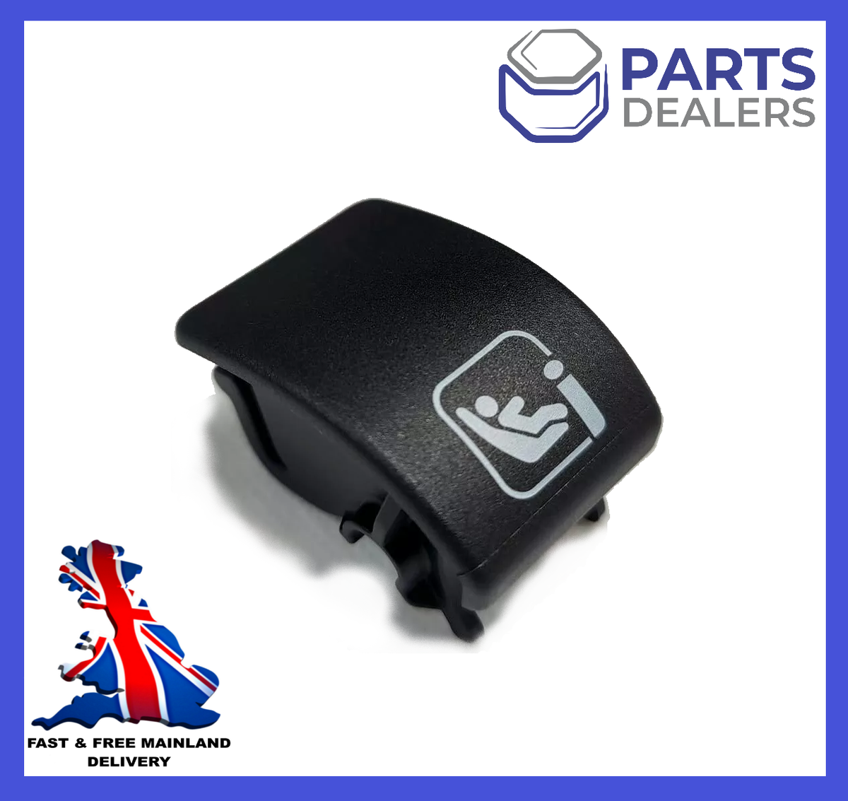 GENUINE SKODA KODIAQ CHILD SEAT ISOFIX SLOT TRIM COVER SECOND ROW