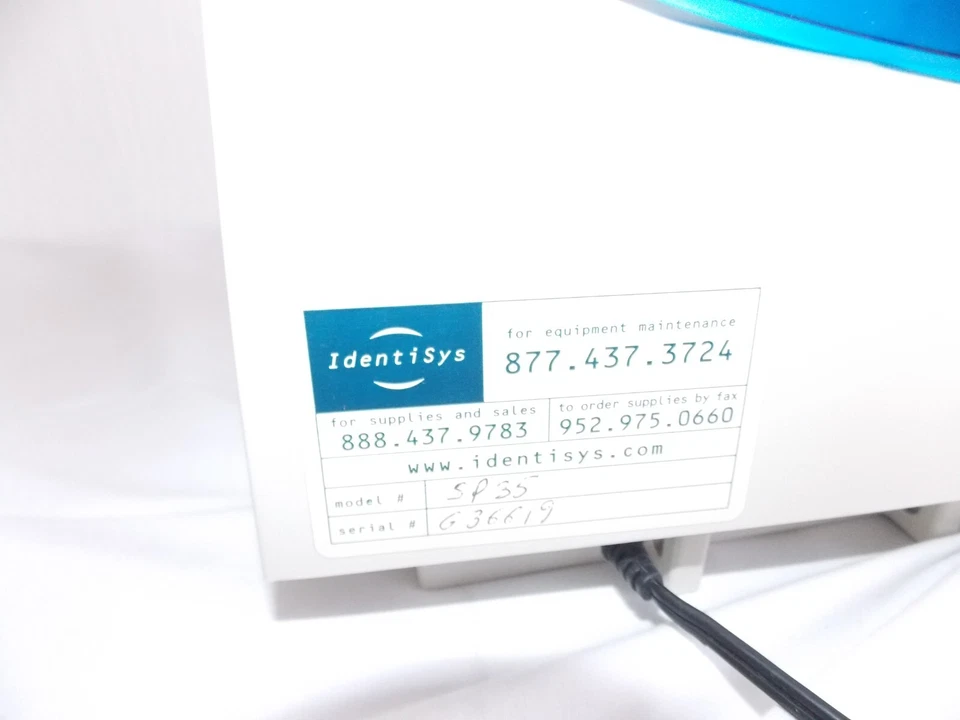 DataCard SP35 Plus Thermal Transfer One Sided ID Card Printer Untested POWERS UP - Image 3 of 3