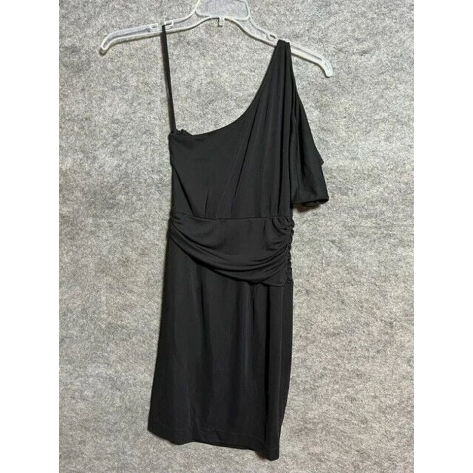 Sexy Vestido Vintage Años 90 Y2K Para Mujer 2 Vainas Acanalado Un Hombro WItchy Hada Oscura Foto 2 de 4