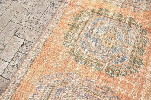Alfombra Turca 36''x135'' Oushak Oriental Corredor Lana Pasillo Cocina Alfomb... - Imagen 8 de 10