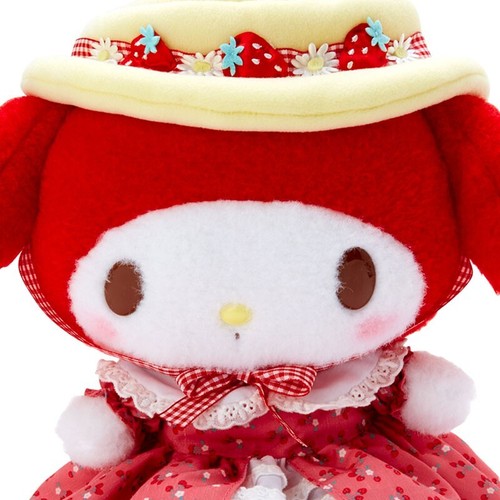Muñeco de peluche de cumpleaños Sanrio My Melody (AKAMELO) altura 10,2 pulgadas - Imagen 3 de 5