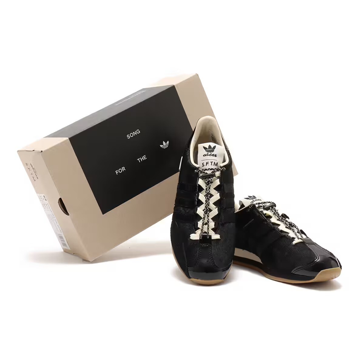 PONY Canzone per i Muti x Adidas Originals Country OG JH9010 "Nero Bianco Crema"