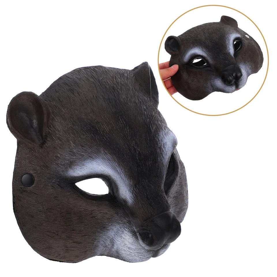 Squirrel Mask Durable Animal for Kids Halloween Men Costume Masks Adults - Image 3 of 4