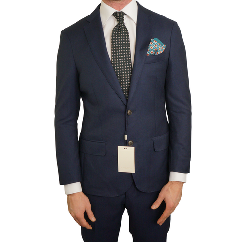 Costume Suitsupply Sienna Bleu 100% Laine Coupe Régulière 98 EU50L UK/US40L - Foto 5 di 20