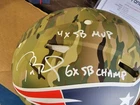Tom Brady Patriots Signed Camo Authentic Helmet w/4 Inscriptions LE 3/12