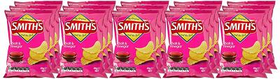Smith's Crinkle Cut Salt and Vinegar Chips, 15 x 45 Grams