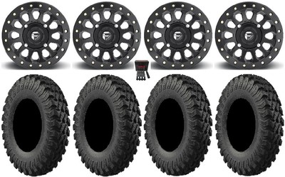 Fuel Vector Beadlock 15'' Wheels 30'' MotoRally Tires Can-Am Commander Maverick