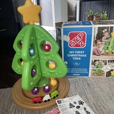 Step 2 My First Christmas Tree + EXTRA ORNAMENTS + Train Ships Orig Box