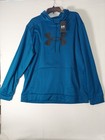 Mens Under Armour Fleece Blue  Twist Hoodie 1357086 Long Sleeve 2XL