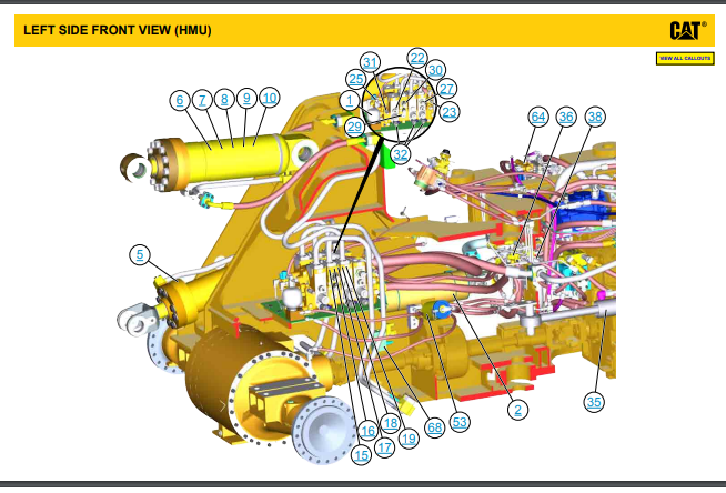 schematics and diagrams for caterpillar machines 966L - 966H -772G