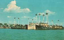 Vintage Postcard 1967 Commercial Fishing Vessels Boats Long Island New York NY