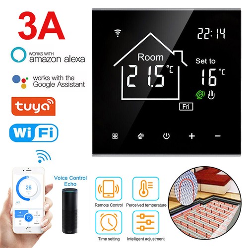 3/16A WiFi Smart Thermostat Floor Electric Heating Water Gas Boiler APP Control - Picture 4 of 20