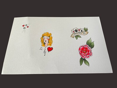 DJ Sabrina The Teenage DJ Tattoo Flash (Condition: M-) (April 2023)
