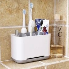 Detachable Toothbrush Stand Holder Toothpaste Stand Holder Bathroom Storage Box