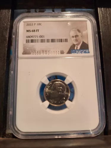 2022 P Roosevelt Dime 10c NGC MS 68 FT 
