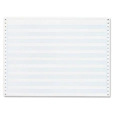 Alliance Continuous Paper 14-7/8x11" 1/2" Blue Bar 1Pt 20lb 2700/Ctn 50Ctns/PLT