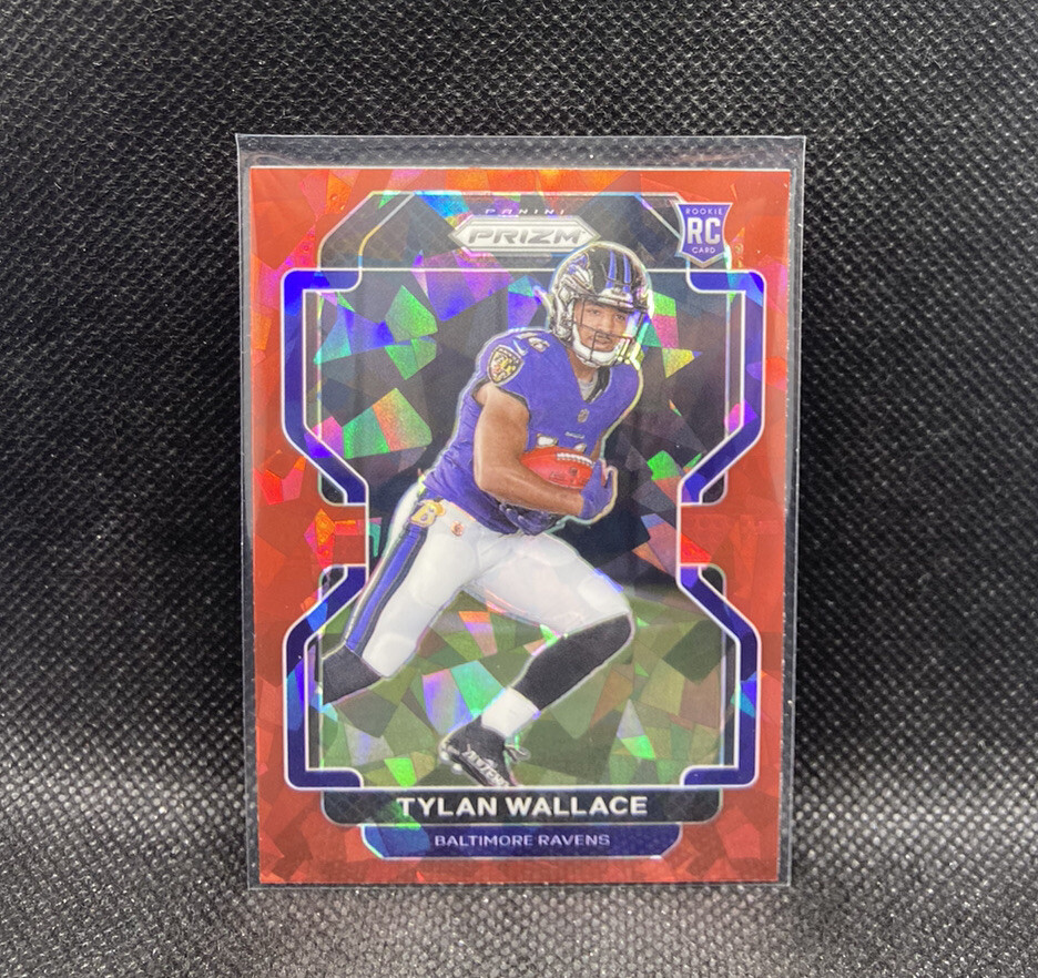 Tylan Wallace Rookie Red Ice 2021 PANINI Prizm Football #356 NFL Card Ravens