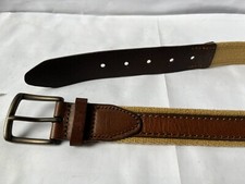 Gap Leather Belt Unisex Men Women Brown in color Brass buckle 26-29" waist 1 1/4
