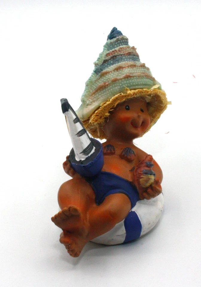 Strand Dekofigur: Badefigur Urlaubsdeko Reisebüro Figur ca. 10cm breit Polyresin - Bild 4 von 4