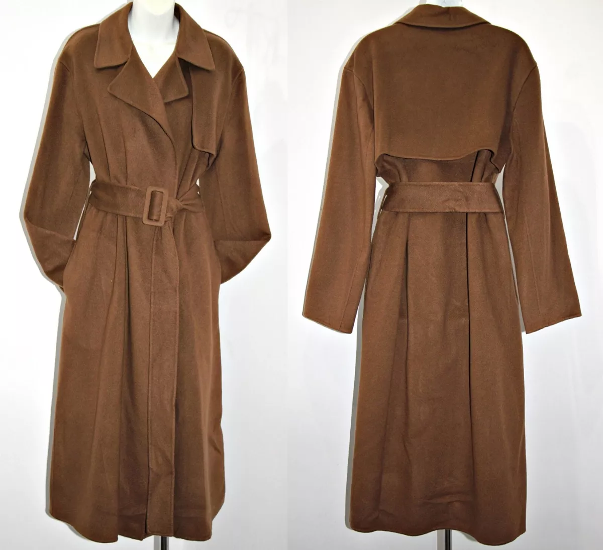 Theory cashmere shop wrap trench