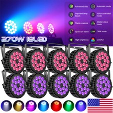 270W 18LED RGBW PAR Lights Stage Lighting DMX DJ Disco Club Xmas Show Bar Light