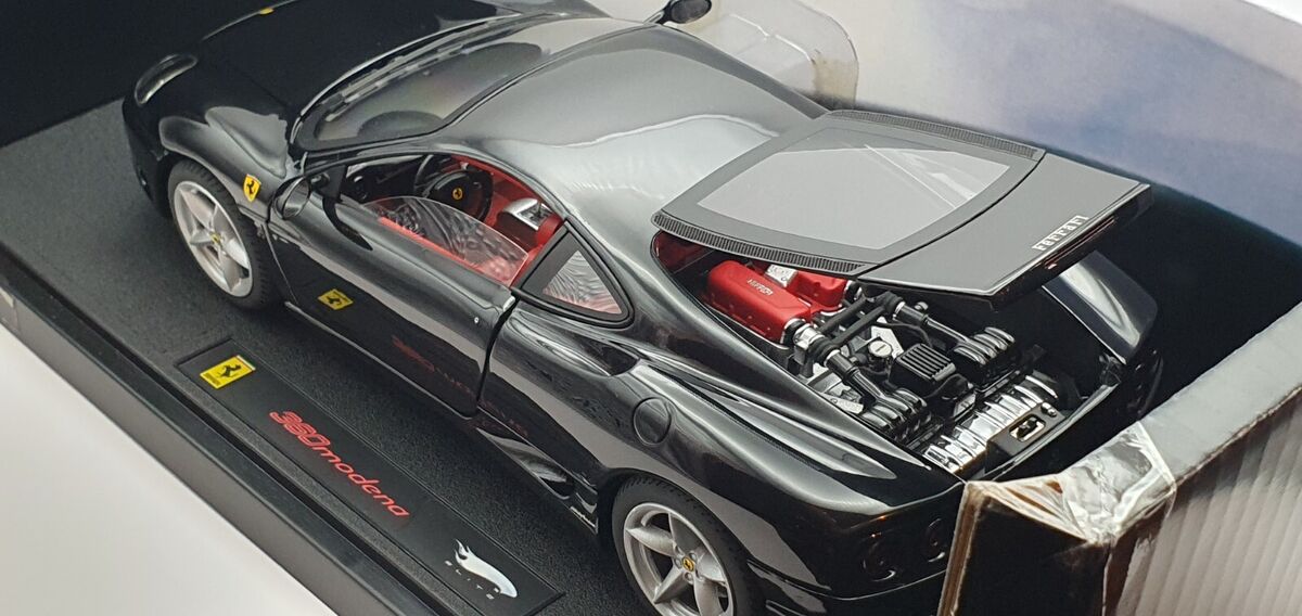 1/18 Hot Wheels Elite FERRARI 360 MODENA BLACK diecast car 1/18 Hot Wheels Elite FERRARI 360 MODENA BLACK diecast car