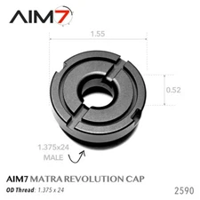 AIM7 MATRA LIGHT 1.375x24 / 1-3/8x24 HUB, Bravo Direct Thread end cap
