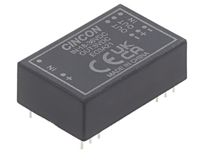 EC3A21 Wandler: DC/DC 3W UEing: 18-36V UAusg: 5VDC IAusg: 600mA DIP24 CINCON