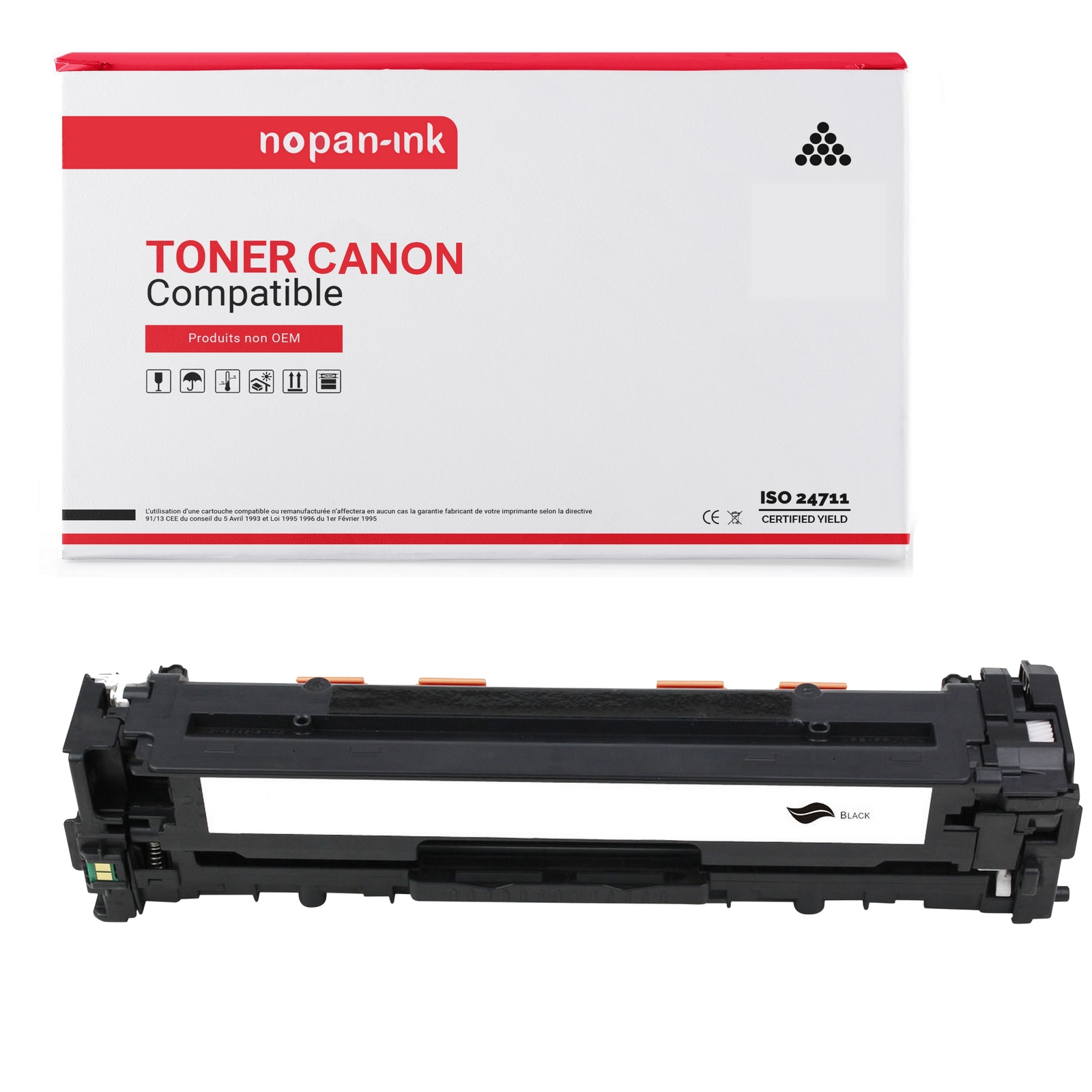Toner EP718 BK noir compatible avec Canon par Nopan-Ink pour impressions quotidiennes nettes