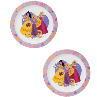 Kinderteller Set Disney Prinzessin Kinder Teller Plastik Camping Plastikteller