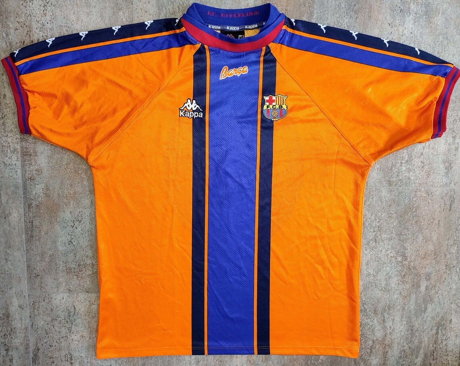 Camiseta Barcelona Kappa 1997-1998 Shirt Trikot Maillot Maglia