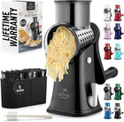Rotary Cheese Grater 5 Blade Cheese Shredder - Manual Hand Crank Cheese Grater w