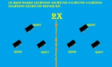 2x  LG  MAIN BOARD 42LW5600 42LW5700 47LW5700 47LW5600 55LW5600/5700  REPAIR KIT
