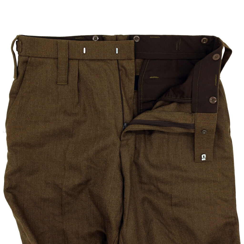 Wool 100% British Army Trousers Pants Brown Khaki No 2 Dress Wool 100% British Army Trousers Pants Brown Khaki No 2 Dress