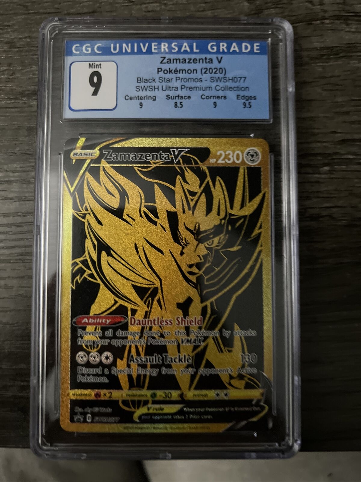 Bga 9.5 Zamazenta V Pokemon Card