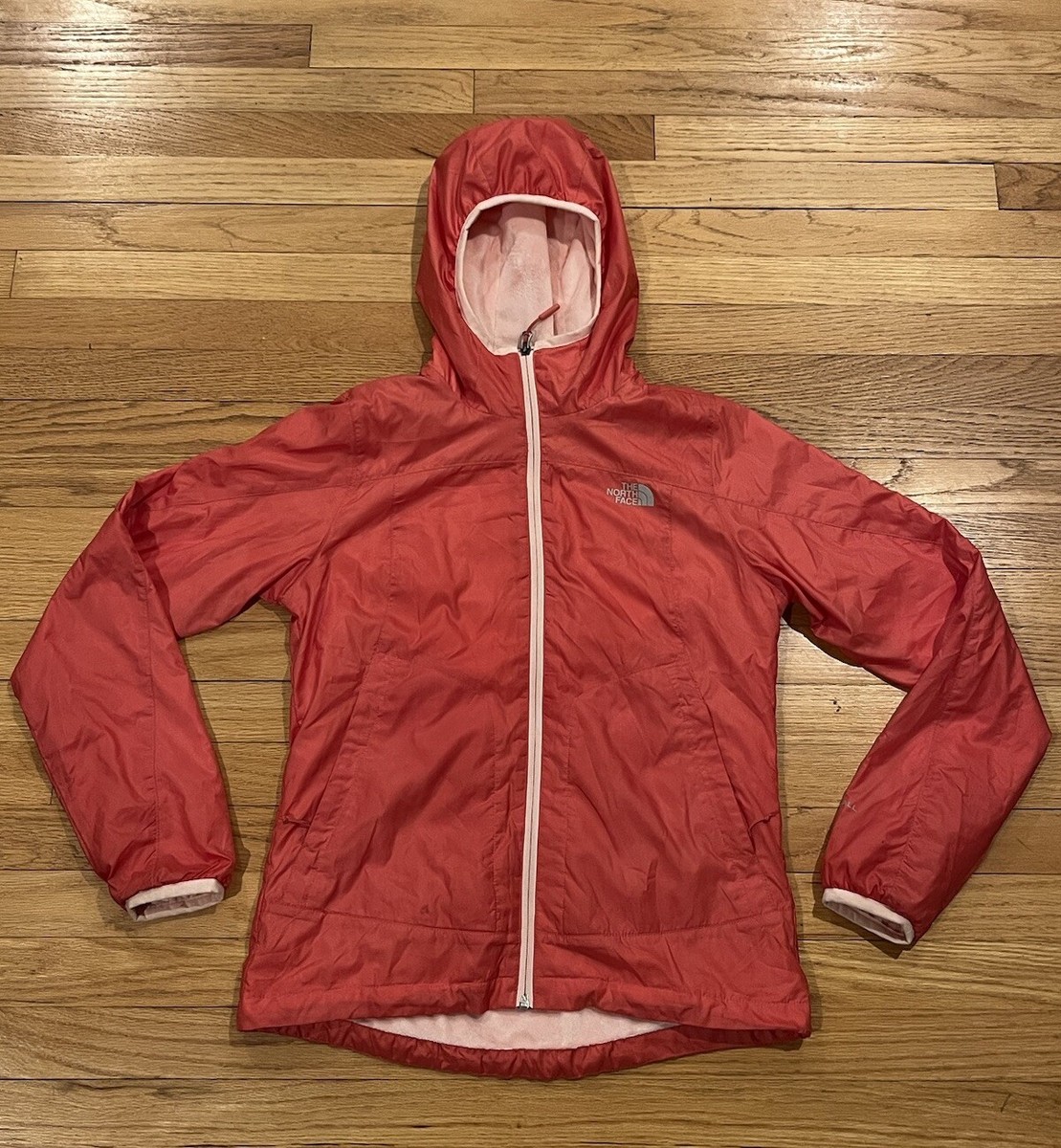 The North Face Womens Windwall Hooded Full Zip Jacket Coat Ladies Size Small