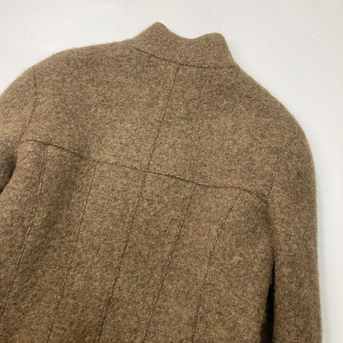 CHANEL Damen Wolljacke mit Reißverschluss braun langarm kragenlos Freizeit Gr. 42 XL - Bild 10 von 16