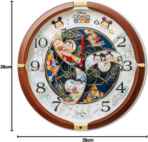 SEIKO Disney Character Karakuri Wall Clock Analog Radio Clock - Picture 4 of 6