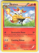 Pokemon TCG XY Fates Collide Braixen #12/124
