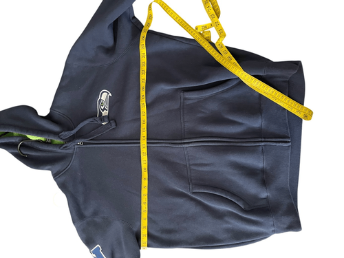 NFL Mens Blue Seattle Seahawks Fleece Sherpa Lined Full Zip Hoodie Size XL - Picture 5 of 16