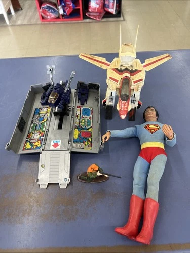 Vintage Toy Lot Takara 1980 Bandai Tokyo Transformers Superman 1977 DC Jet Truck