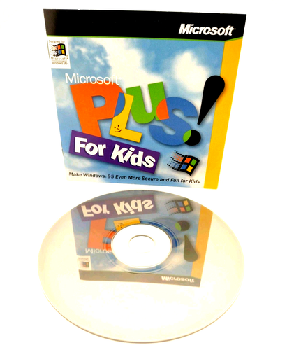 Microsoft Plus! For Kids – Windows 95 - 1997 ADD-ON CD and Manual TESTED WORKS - Picture 3 of 4
