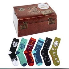 Harry Potter Socks- Odds, Non Marching- Gift Box NEW 3 Pairs Adults Size 4-8 NEW