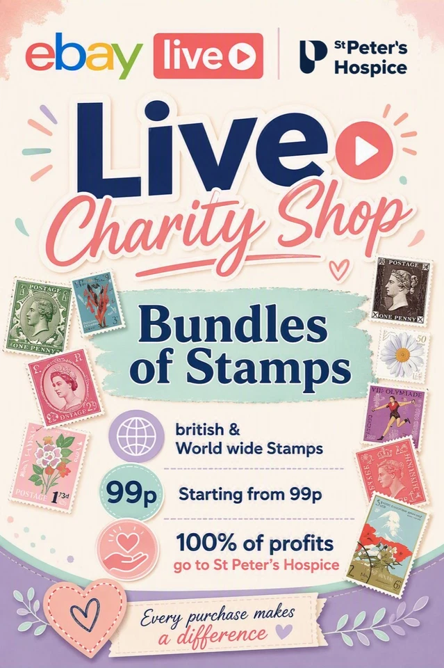 1kg Mystery Stamp Bundles LIVE! British & World Stamps Starting at 99p!