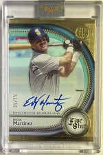 2025 Topps Five Star Autograph Aqua Edgar Martinez Seattle Mariners #35/75