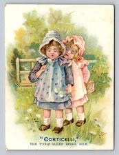 Corticelli Spool Silk Girls Field Basket P165