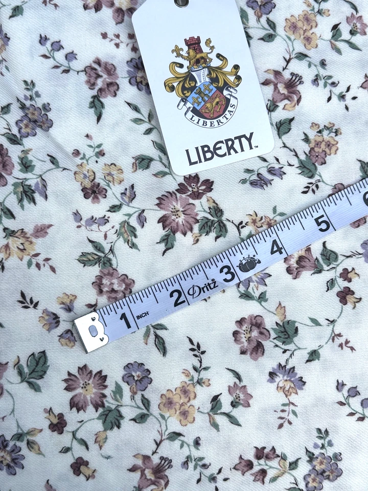 Tela Otoño Libertad de Londres JUBILEO 5 yardas x 36" 82% algodón / 18 lana Reino Unido Foto 3 de 4